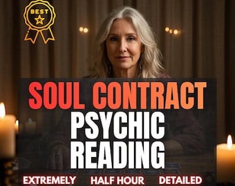 Soul Contract Psychic Reading | Personalized PDF with Medium Guidance | Future Love, Karma & Psychic Reading, Past Life and General Reading