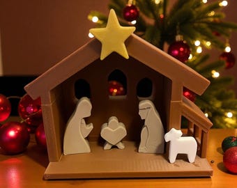 3D-Printed Mini Nativity Scene | 3D Printed Holiday Décor