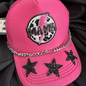 Mama Hat: Hot Pink Trucker Hat