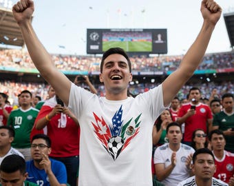 World Cup 2026 Soccer Shirt USA Canada Mexico Flag Tee