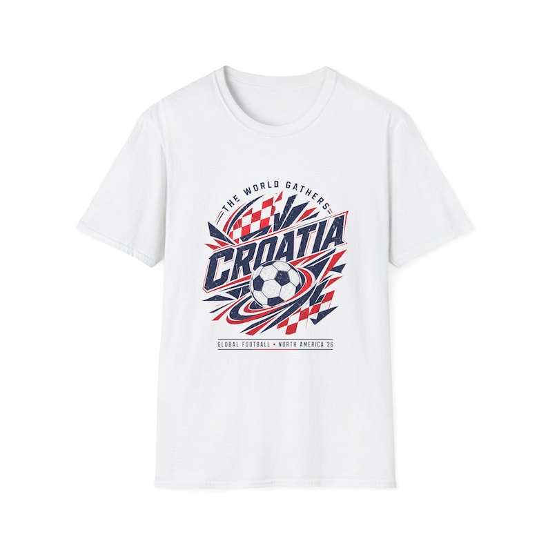 Croatia Soccer Shirt World Cup North America 2026 Fan Tee image 2