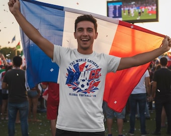 France Global World Cup 2026 Unisex Softstyle Graphic T-Shirt
