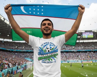 Uzbekistan Soccer Tee World Cup 2026 Unisex Softstyle Shirt