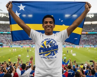 Curacao Global World Cup 26 Soccer Unisex Softstyle T-Shirt