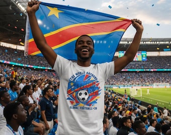 Congo DR Soccer Shirt World Cup 2026 Unisex Graphic Tee