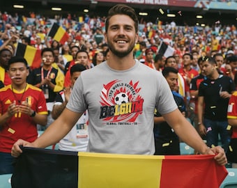 Belgium Global World Cup 2026 Unisex Softstyle Graphic T-Shirt