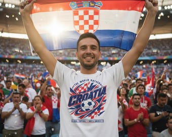 Croatia Soccer Shirt World Cup North America 2026 Fan Tee