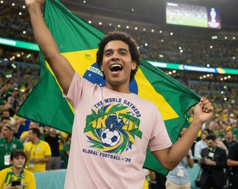 Brazil World Cup 2026 Unisex Softstyle Graphic T-Shirt
