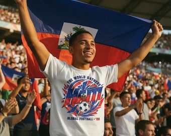 Haiti Global Football 2026 World Cup Unisex Softstyle T-Shirt
