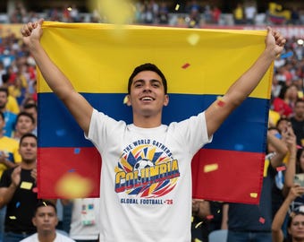 Colombia Soccer Shirt World Cup 2026 Unisex Graphic Tee