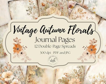 Jesienny cyfrowy planer | Ephemera Junk Journal | Cyfrowe materiały do pobrania | Materiały do scrapbookingu | Przytulne żniwa na Święto Dziękczynienia