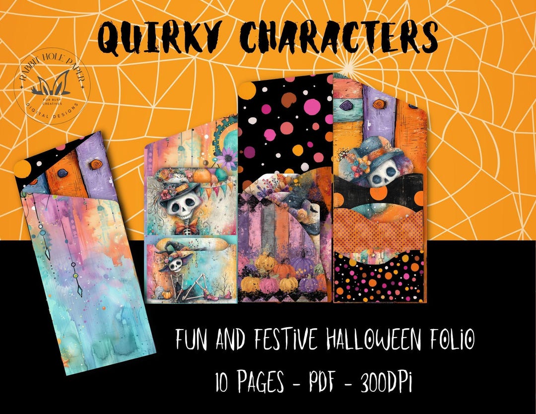 Halloween Printable Kit Digital Download Spooky Ephemera Junk Journal ...