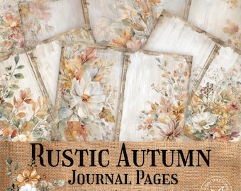 Autumn Fall Journal Tags | Junk Journal Ephemera | Digital Download Printable | Scrapbook Craft Supply | Cozy Thanksgiving Harvest