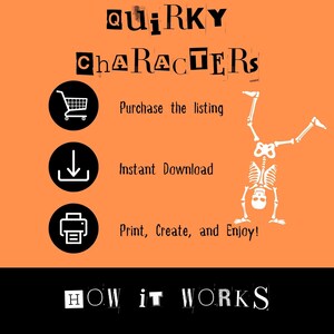 Digital Download Halloween Journal Printable Skeleton Design Template Letter Size Pages Spooky Art Collection Junk Journal Material Scrapbook Supply October Crafting Resource Whimsical Character Pages Double Page Spread High Resolution