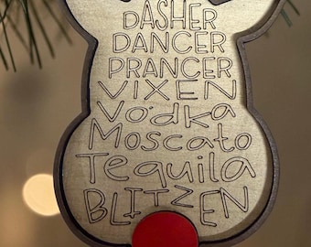 Blitzen Reindeer Ornament