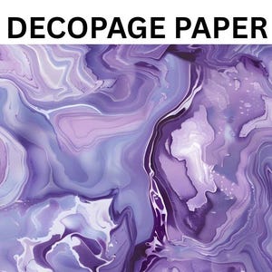 Purple Marble Mulberry or Rice Paper for Decoupage Coastal Craft Supply Handmade Art Paper Set DIY Home Decor Oyster Shell Craft Paper Bulk