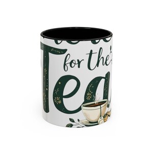 Mug, Rustic Ceramic Tea Cup, Tea Lover Gift, Funny Tea Quote, Tea Drinker Gift, Tea Party Decor
