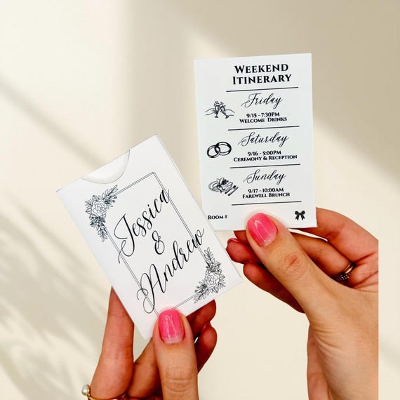 Sleeve Hotel Key Card Holder Template | Editable Canva Wedding Sleeve | Itinerary & Room Info | Custom Welcome Card Ring Around the Roses - Etsy Sleeve Hotel Key Card Holder Template | Editable Canva Wedding Sleeve | Itinerary & Room Info | Custom Welcome Card Ring Around the Roses - Etsy
