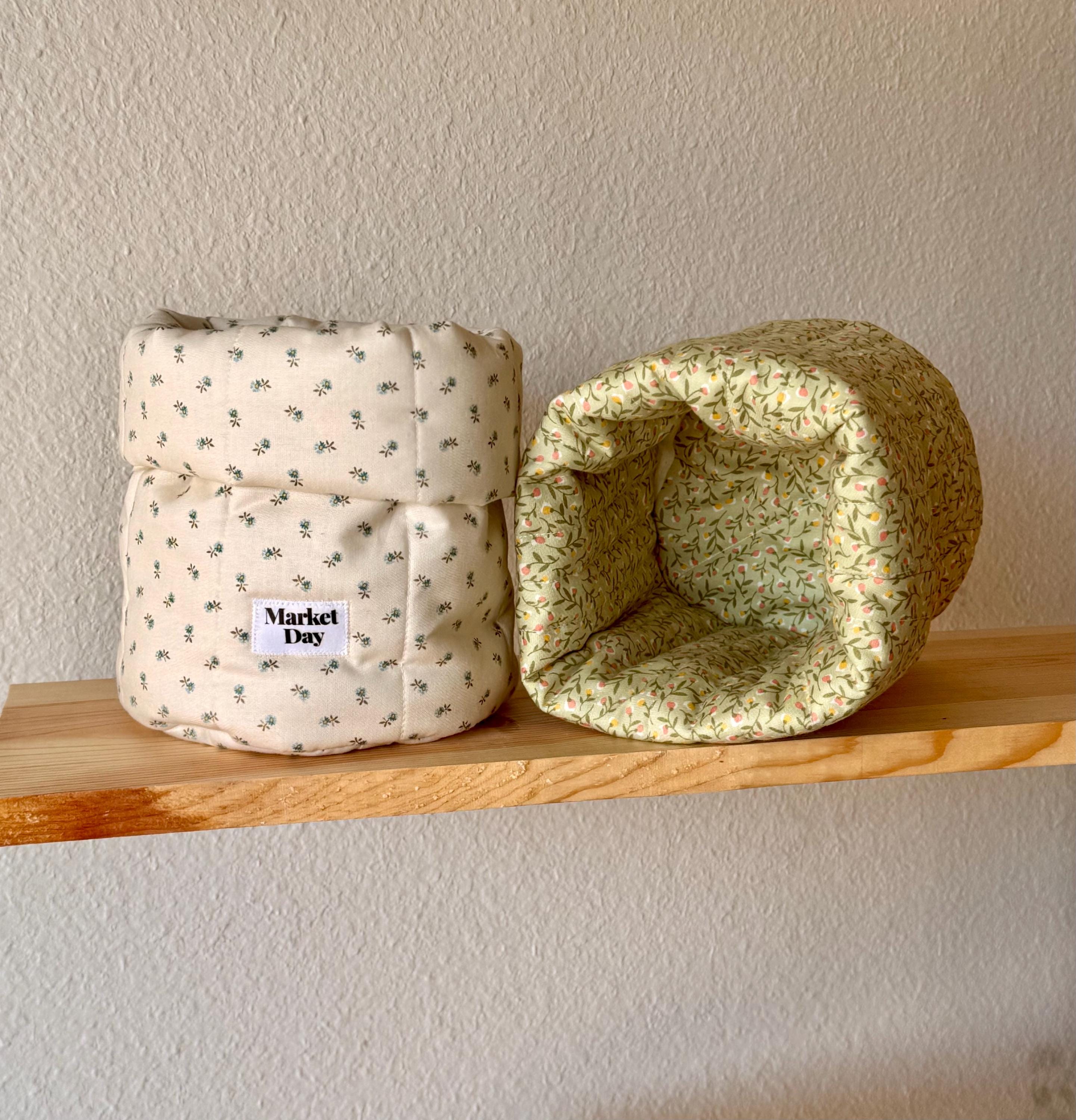 Jb Streukörbchen Set - 2 Stück, Creme, 30cm Hoch, Für Blumenkinder