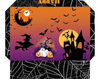 Halloween printable candy box