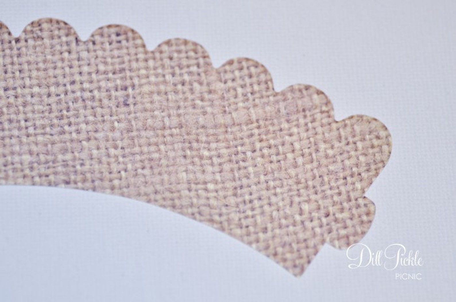 Mini Burlap Print Cupcake Wrappers Set of 24 Rustic Cake Etsy