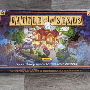 Vintage Retro (1990) Spears Battle of the Sexes Board Game (complete with original box)