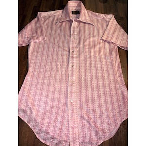 strapless open back dress Blue Pink Striped Cotton Dress Shirt  Anatoly & Sons