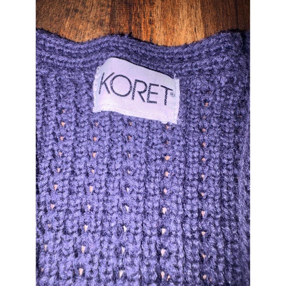 Koret Vintage Patchwork Plaid Wool Blend Sweater … - image 4