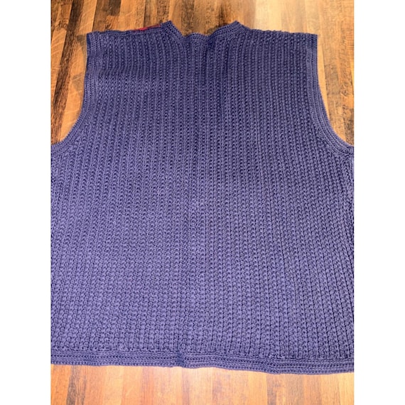 Koret Vintage Patchwork Plaid Wool Blend Sweater … - image 7