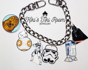 Cadena para bolso pequeño de STAR WARS / Clips para llavero / Cadena para bolso de parque temático / Colgante para bolso / Accesorios para bolso / Cadena para bolso de mujer / Cadena para bolso