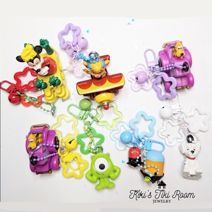 CHARACTER BAG Charms #3 / Keychain Clips/ Theme Park Bag Charms/ Keychain/ Purse Dangle/ Bag Accessories