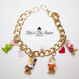 FOUR DWARFS Bag Chain / Keychain Clips/ Theme Park Bag Chain/ Purse Dangle/ Bag Accessories/ Women Handbag Chain/ Purse Chain