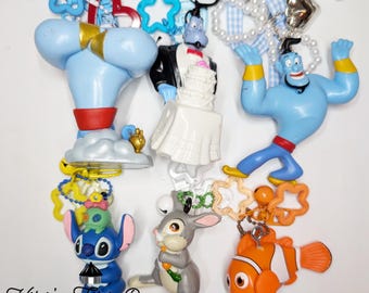 Charms para bolsos de personajes n.° 9 / Clips para llaveros / Charms para bolsos de parques temáticos / Llavero / Colgante para bolso / Accesorios para bolsos