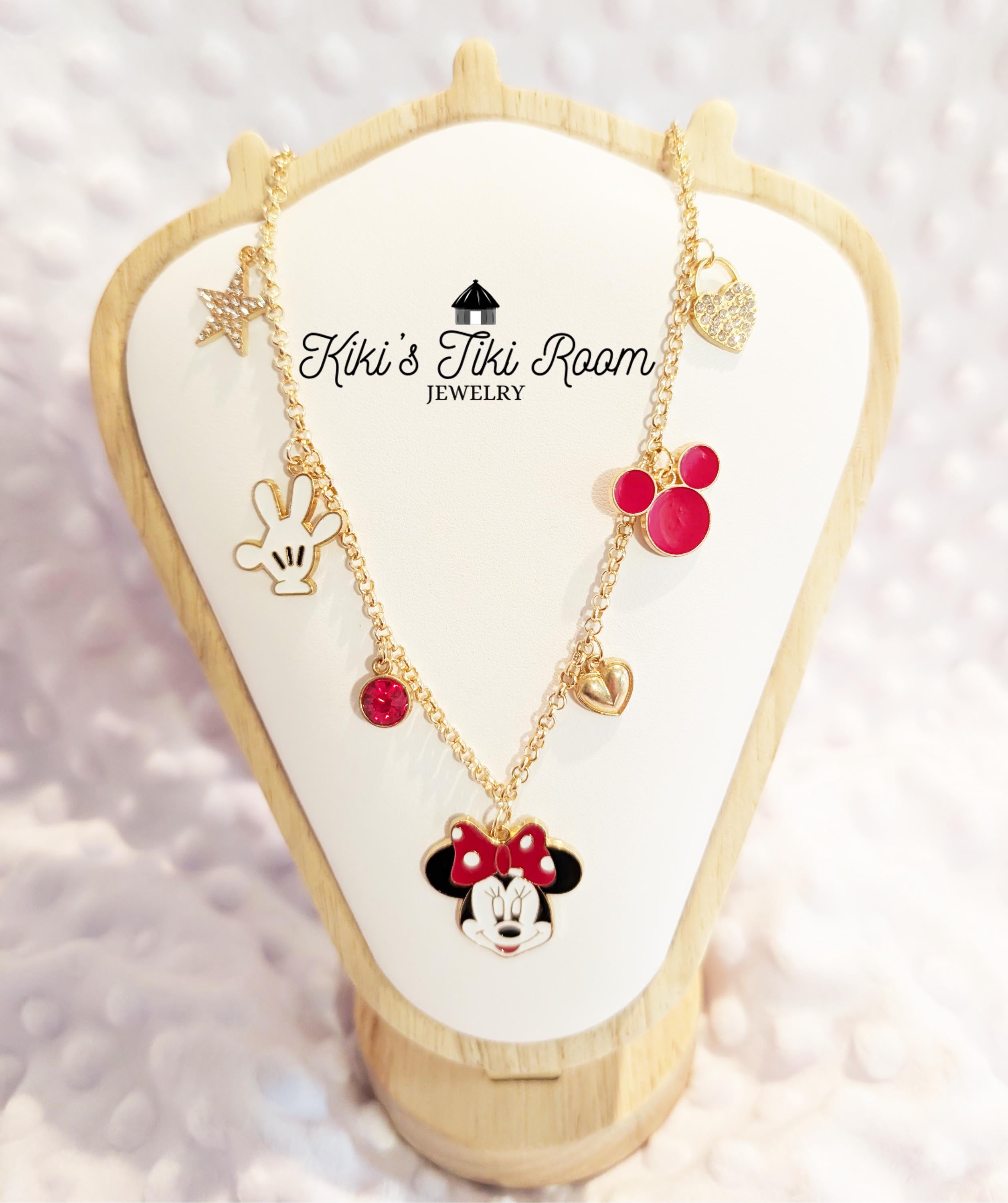 Stainless steel mickey mouse necklace - Etsy 日本
