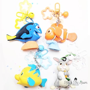 CHARACTER BAG Charms #1 / Keychain Clips/ Theme Park Bag Charms/ Keychain/ Purse Dangle/ Bag Accessories