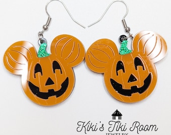 POMPOEN MUIS hoofd acryl oorbellen/Disney sieraden/Disney bungelen/bengelen drop sieraden