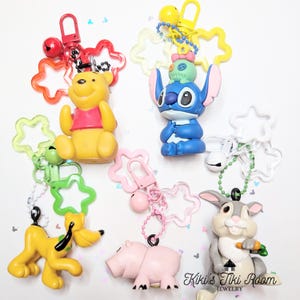 CHARACTER BAG Charms #5 / Keychain Clips/ Theme Park Bag Charms/ Keychain/ Purse Dangle/ Bag Accessories