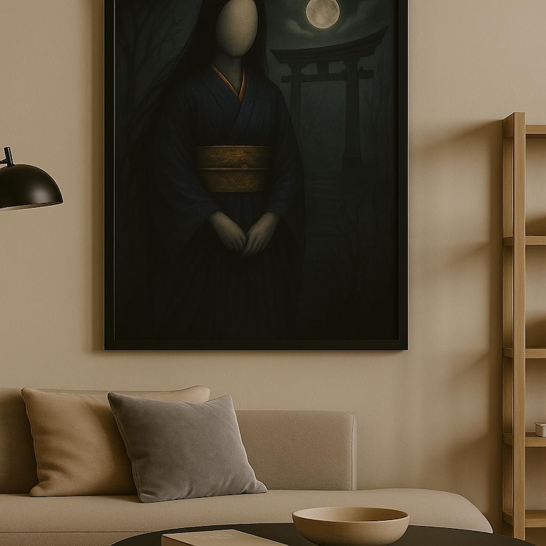 Faceless Ghost Wall Art – Noppera-bō Japanese Folklore Printable Poster ...