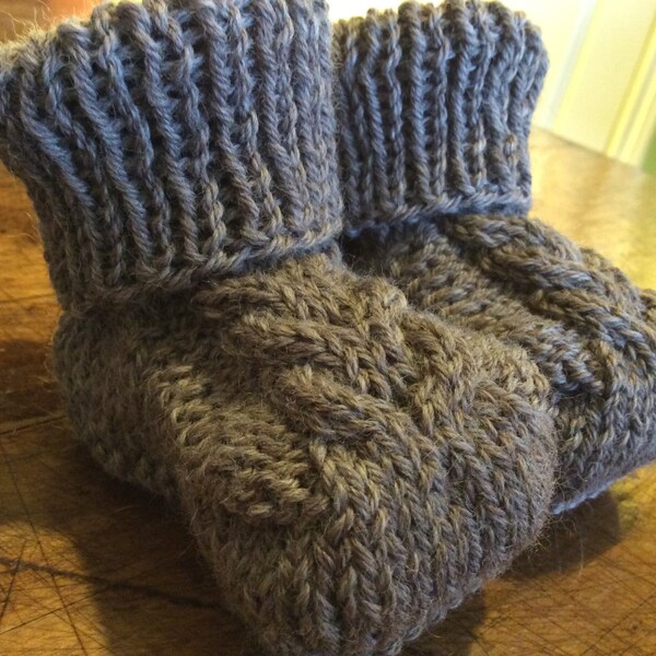 Stay On Baby! Booties - 3-6 Month Size - Light Brown