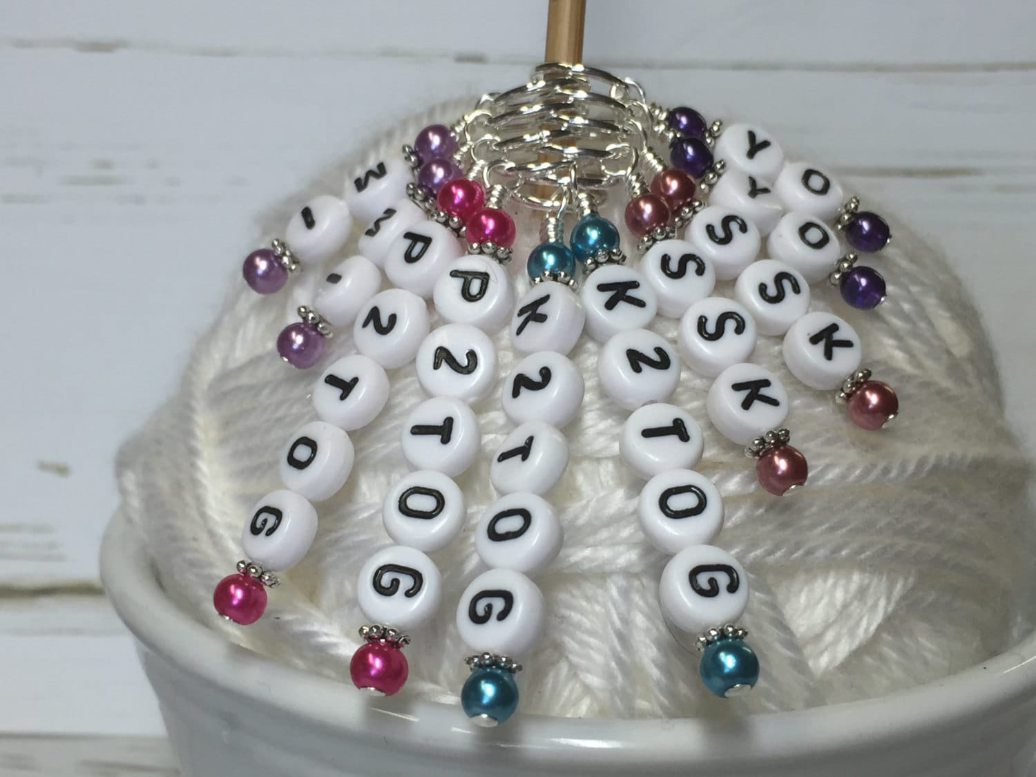 Increase Decrease Reminder Stitch Markers - Letter Stitch Markers ...