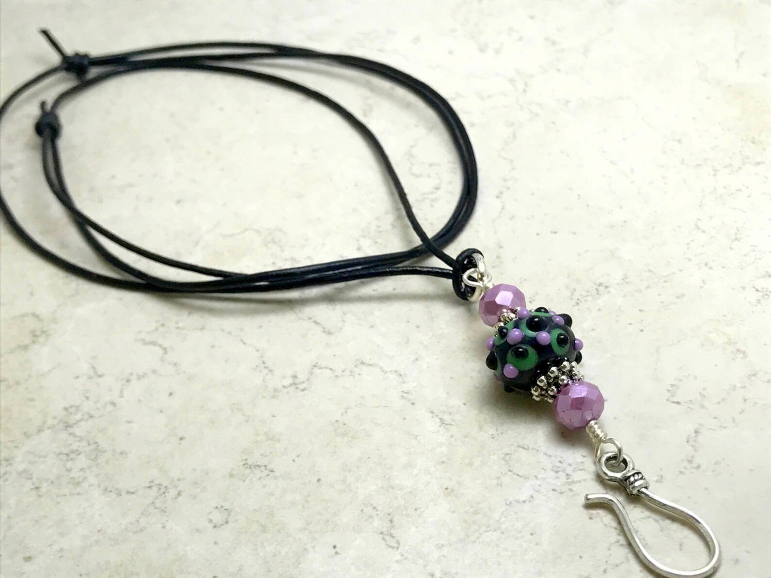 Portuguese Knitting Necklace With Hook for Holding Yarn Etsy