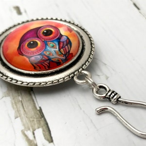 Fancy Owl Magnetic Portuguese Knitting Pin, Gift for Knitter, Mother's Day Gift image 7