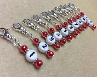 Number Stitch Markers | Removable Row Counter | Progress Keeper |,  Birthday Gift for Knitter
