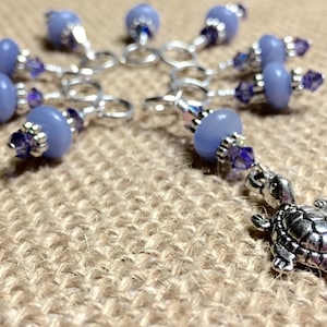 Turtle Stitch Marker Set for Knitting, Snag Free, Select Clasps for Crochet Markers, Gifts for Knitter, Birthday Gift for Knitting Mom