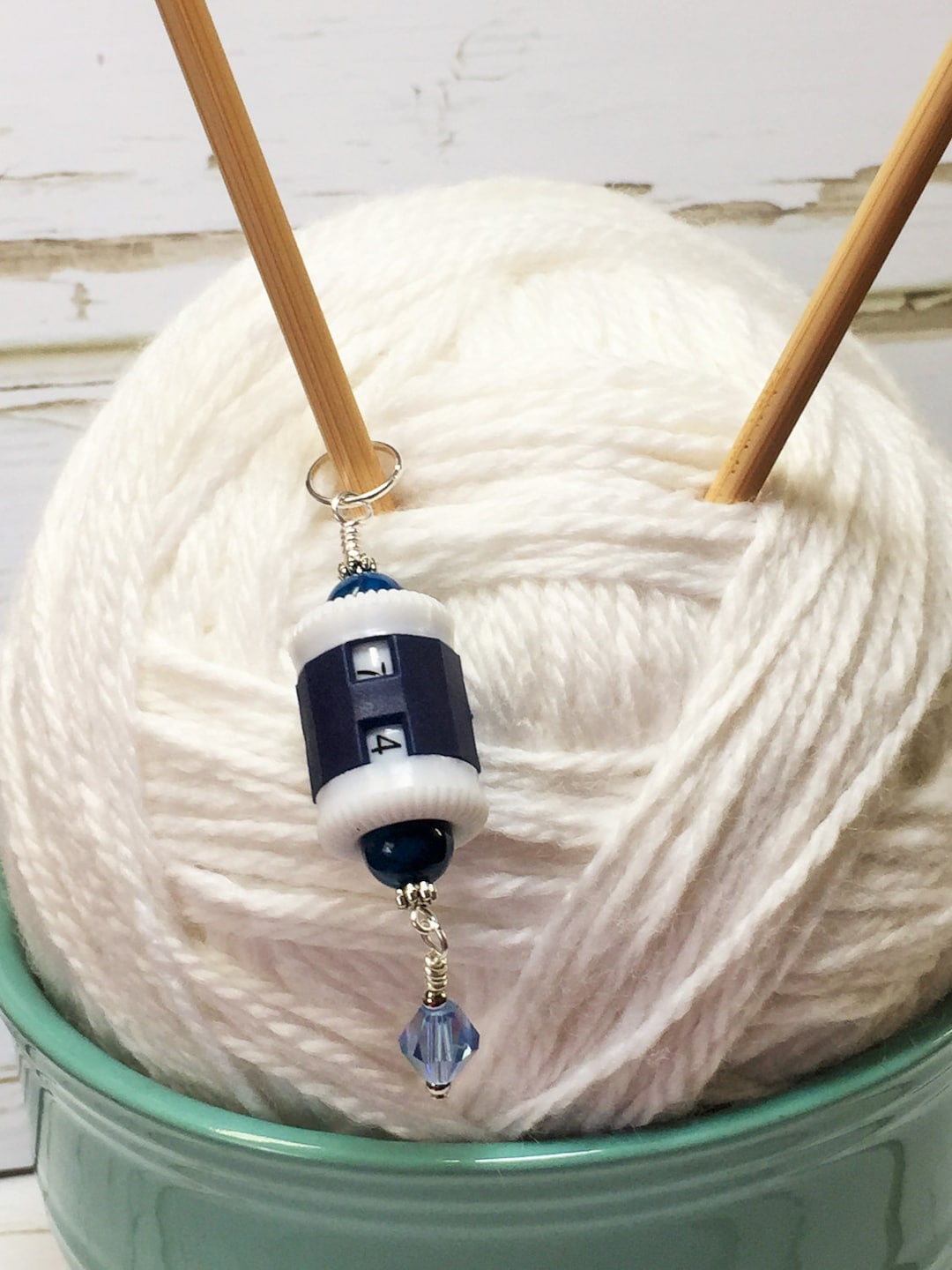 Beaded Row Counter for Knitting Progress Tracking Knit Tally Etsy