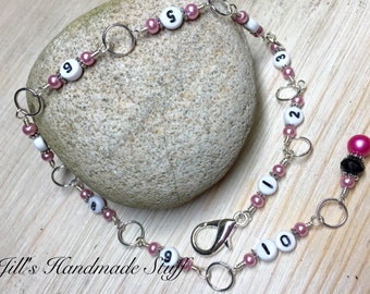 Knitting Row Counter Chain | Gift for Knitters | Counting Tools | Stitch Marker