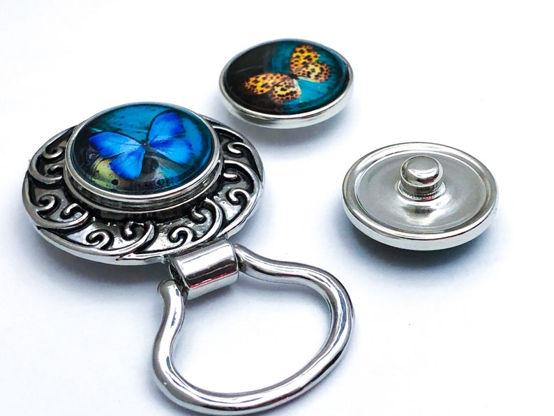 Butterflies Eyeglass Holder Brooch With 3 Etsy