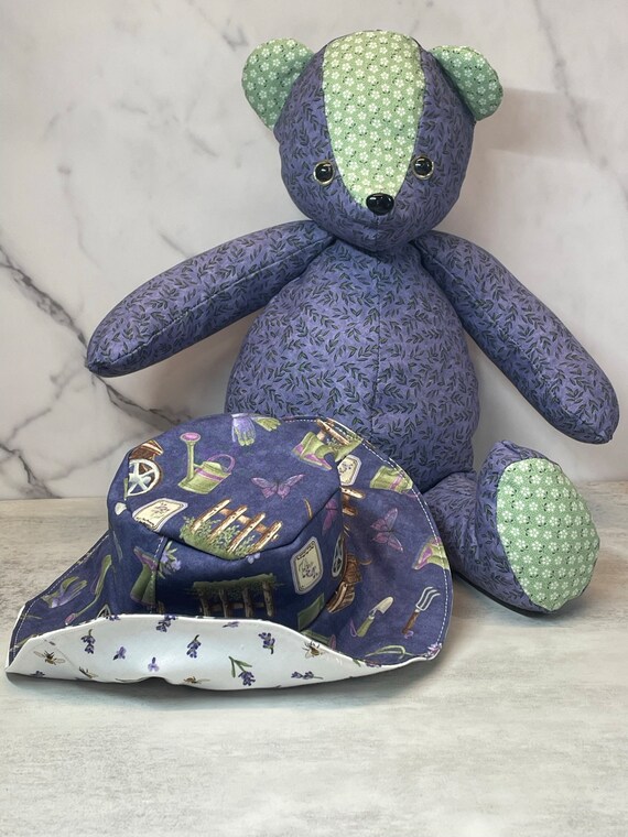 18 Inch Teddy Bear With Sun Hat Gift for Granddaughter Nursery Decor Etsy