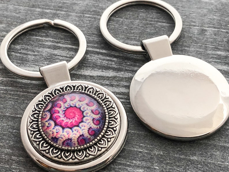 Cute Keychain for Women Fractal Key Ring Gift for Teen Girl Etsy