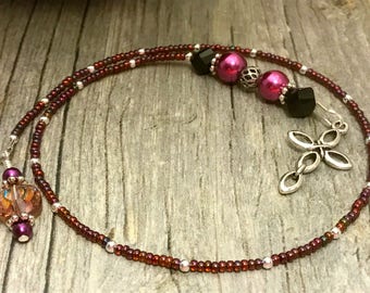 Cross Beaded Bookmark, Book Thong, Book Bling, Book Accessories, Bible Bookmark, Book Lover Gift, Birthday Gift for Mom